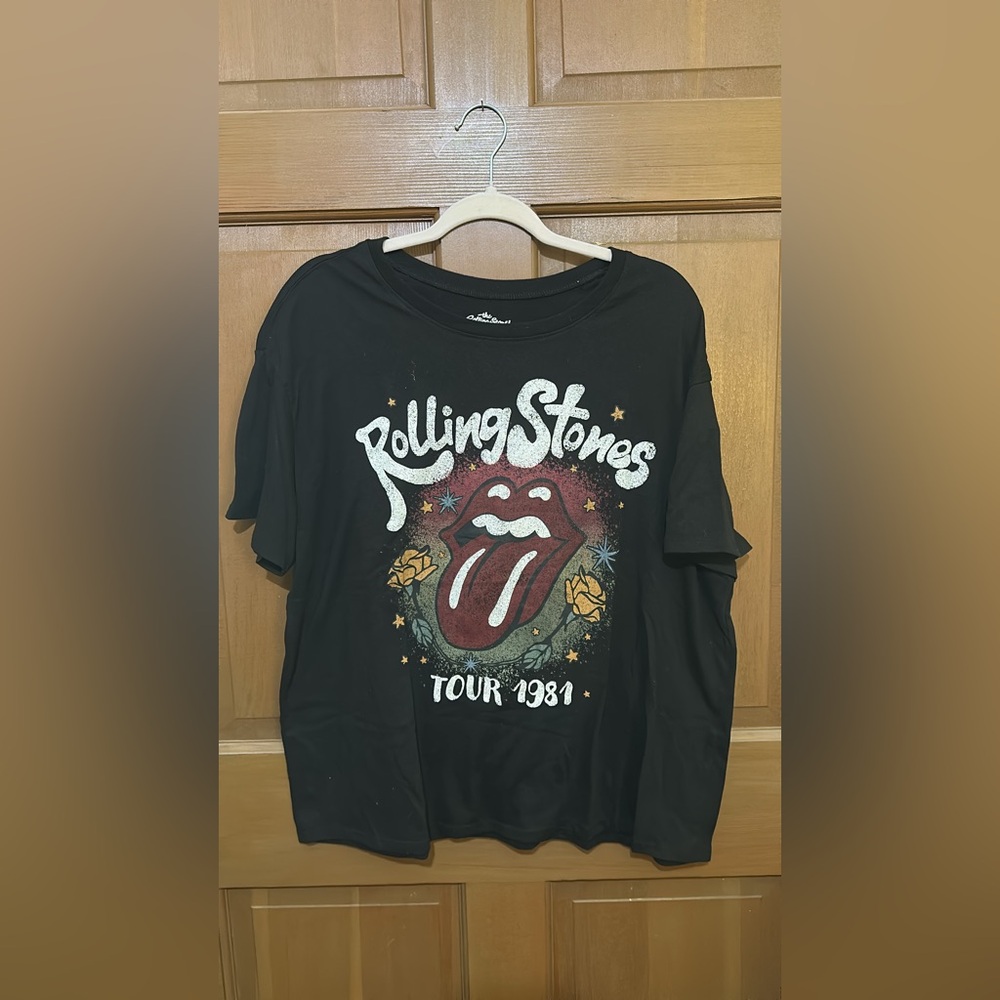 Rolling Stones Tour 1981 Black T-Shirt
